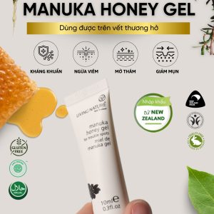 Gel trị mụn Living Nature Manuka Honey Gel - Tuýp 10ml