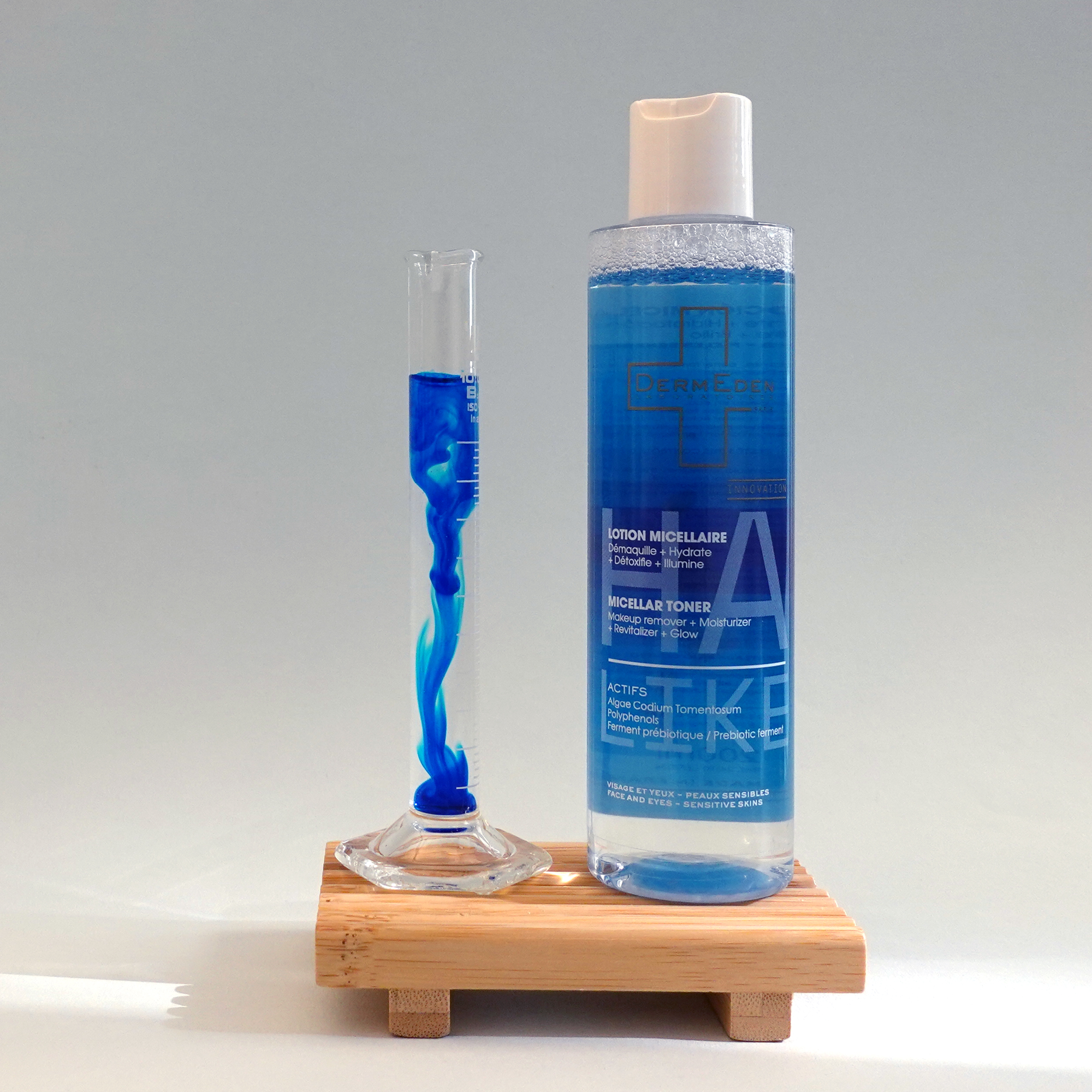 Nước tẩy trang dưỡng ẩm 2 in 1 DermEden HA-Like Micellar Toner