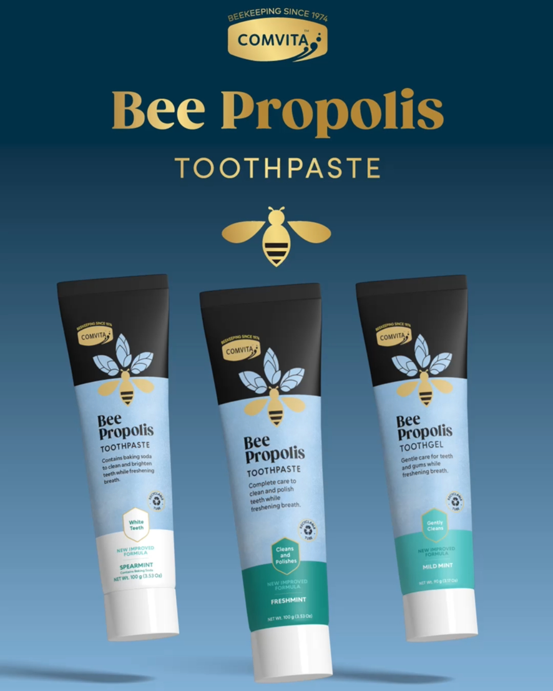 Kem đánh răng keo ong Comvita Propolis Toothpaste - Tube 100g