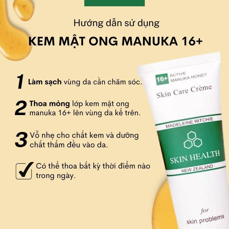 Kem mật ong 16+ Active Manuka Honey Skin Health Creme - 80ml
