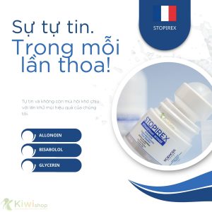 Lăn nách khử mùi không vàng áo STOPIREX Transpiration Excessive