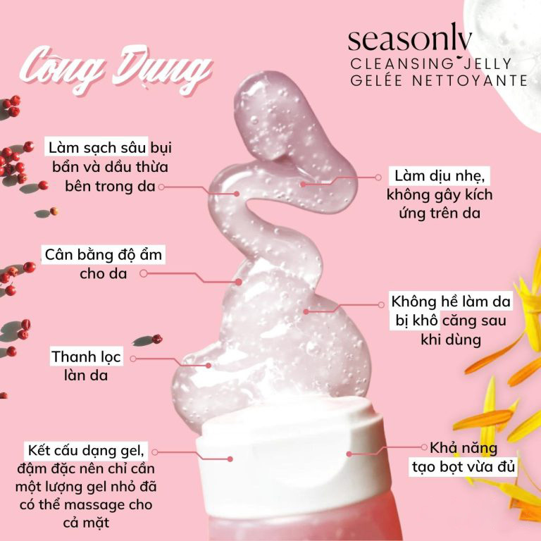 Sữa rửa mặt Seasonly Cleansing Jelly (Gelée Nettoyante) – 100ml