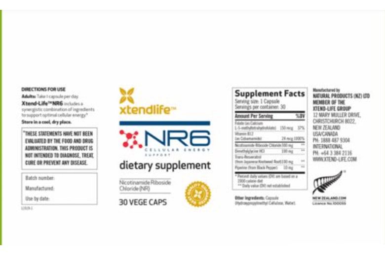 Viên uống Xtend-Life NR6: tăng sinh NAD tự nhiên, chống lão hóa và tăng cường tuổi thọ