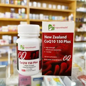 Viên uống bổ tim mạch, chống oxy hóa CoQ10 150 Plus NzPureHealth - Hộp 30 viên