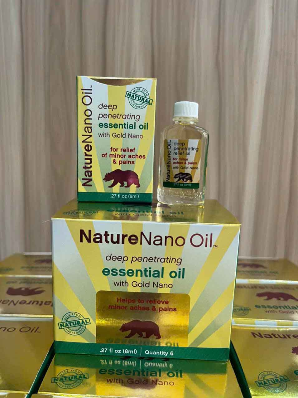 Dầu gió Nano hiệu con gấu Nature Nano Oil 8ml