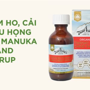 Siro giảm ho, cải thiện đau họng Organic Manuka Throat And Chest Syrup MG550+ 100ml