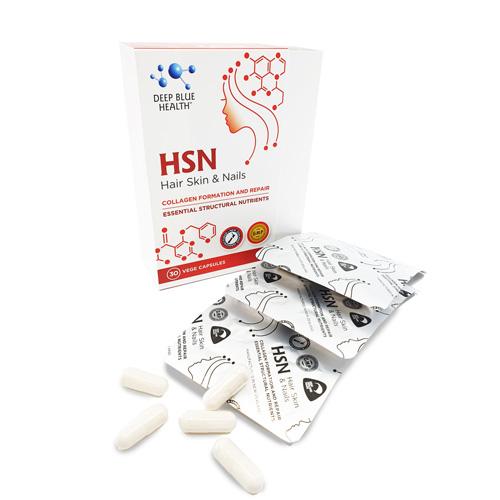 Viên uống loại bỏ mụn, dưỡng móng & tóc Deep Blue Health HSN - Hộp 30 viên